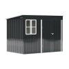 8.56 x 5.79FT Outdoor Metal Garden Storage Shed