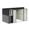 8.56 x 5.79FT Outdoor Metal Garden Storage Shed