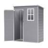 Living and Home 5 x 3 ft Plastic Outdoor Garden Tool Shed