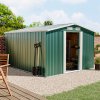 10.24 x 8.43FT Large Metal Garden Tool Storage Shed, Green
