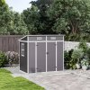 Living and Home 6x4FT Outdoor Plastic Garden Storage Shed