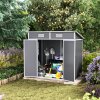 Living and Home 6x4FT Outdoor Plastic Garden Storage Shed