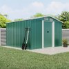 8.53 x 8.53FT Large Metal Garden Tool Storage Shed, Green