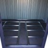 8.46 x 6.79FT Large Metal Apex Roof Garden Tool Storage Shed, Anthracite