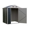 5.58 x 4.2FT Metal Apex Roof Garden Tool Storage Shed