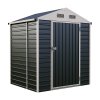 5.58 x 4.2FT Metal Apex Roof Garden Tool Storage Shed