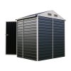 5.58 x 4.2FT Metal Apex Roof Garden Tool Storage Shed