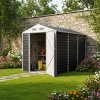 5.58 x 8.2FT Metal Apex Roof Garden Tool Storage Shed