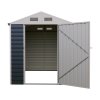 5.58 x 8.2FT Metal Apex Roof Garden Tool Storage Shed
