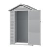 Living and Home 4.4 x 3.4FT Garden Plastic Storage Shed with Lockable Hinged Door