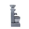 Living and Home 4 Bowls Solar Light Fountain Water Feature with LED Flowing Water Effect Outdoor