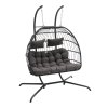 Outdoor Hanging 2-Seater Egg Chair