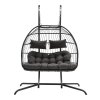Outdoor Hanging 2-Seater Egg Chair