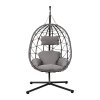 Swing Egg Chair with Stand and Cushion