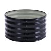 Living and Home Round Galvanized Steel Raised Garden Bed 80cm Dia x 40cm H, Anthracite