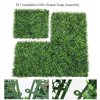 Living and Home 6Pcs Decorative Artificial Boxwood Panels for Indoor Outdoor 40x60cm