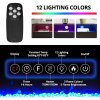 Living and Home Recessed Electric Fireplace TV Stand with Closed Storage