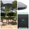 7PCS Garden Patio Dining Table&Chairs Set Outdoor Sturdy Furniture Set