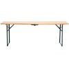 Outdoor Wooden Folding Beer Table Garden Narrow Table 217*49cm