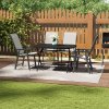 120x80cm Outdoor Folding Table with Umbrella Hole