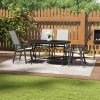 140x80cm Outdoor Folding Table with Umbrella Hole