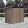 6.56 x 4.17FT Apex Roof Garden Tool Shed, Brown