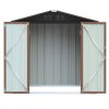 6.56 x 4.17FT Apex Roof Garden Tool Shed, Brown