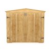 Living and Home Outdoor Wooden Garden Storage Tool Shed Cabinet