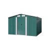 Living and Home 8x8FT Metal Garden Storage Shed with Sliding Door
