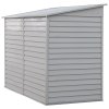 Living and Home 4.7x8.8FT Outdoor Metal Garden Storage Shed, White