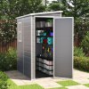 Living and Home 5 x 4FT Garden Plastic Storage Shed with Lockable Door