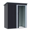 Living and Home 5 x 3 FT Outdoor Metal Storage Shed with Lockable Door