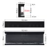 Living and Home 60inch Recessed and Freestanding Electric Fireplace with Remote Control Wall Inset Fire 3 Sided Panoramic