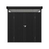 Living and Home 2 X 2.6 X 2M Metal Garden Tool Shed, Charcoal Black