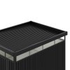 Living and Home 2 X 2.6 X 2M Metal Garden Tool Shed, Charcoal Black