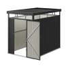 Living and Home 5.3 x 8.5FT Outdoor Metal Garden Storage Shed, Anthracite
