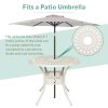 Living and Home Set of 5 Retro Garden Bistro Set Cast Aluminum with Cushions