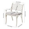 Living and Home Set of 5 Retro Garden Bistro Set Cast Aluminum with Cushions