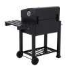 Living and Home Outdoor Portable Charcoal BBQ Grill Barbecue Trolley