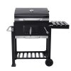 Living and Home Outdoor Portable Charcoal BBQ Grill Barbecue Trolley