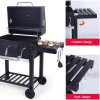 Living and Home Outdoor Portable Charcoal BBQ Grill Barbecue Trolley