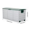 Living and Home 290L Plastic Outdoor Garden Storage Deck Box with Wheels