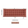 Living and Home Brown Garden Bench Cushion Non-slip Sun Lounger Cushion for Garden Patio