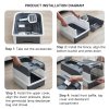 Living and Home Fully Enclosed Cat Litter Box with UV Sterilisation