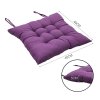 Living and Home 4Pcs Soft Thicken Tatami Seat Cushions Dark Purple, 40cm W x 40cm D x 5cm H