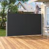 Living and Home 300cm L x 180cm W Outdoor Retractable Privacy Side Awning, Grey