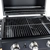 Living and Home 3-Burner Outdoor BBQ Propane Gas Grill with Wheels