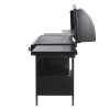Living and Home 4-Burner Outdoor BBQ Propane Gas Grill with Wheels