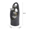 Living and Home 4-Tier Cascading Garden Water Feature Water Fountain