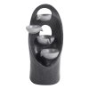 Living and Home 4-Tier Cascading Garden Water Feature Water Fountain